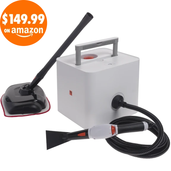 Sharper Image Multi-Functional Canister Steam Cleaner with Steam Mop
