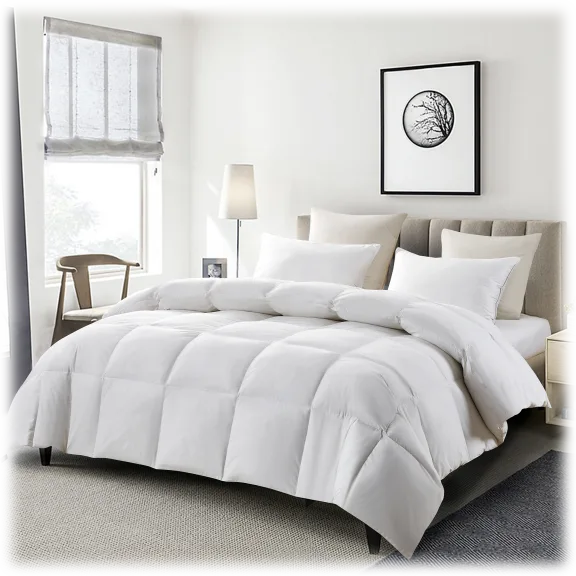 Serta 233 Thread Count White Goose Feather And Down Fiber Comforter - Extra Warm