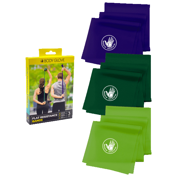 3-Pack: Body Glove Flat Resistance Bands