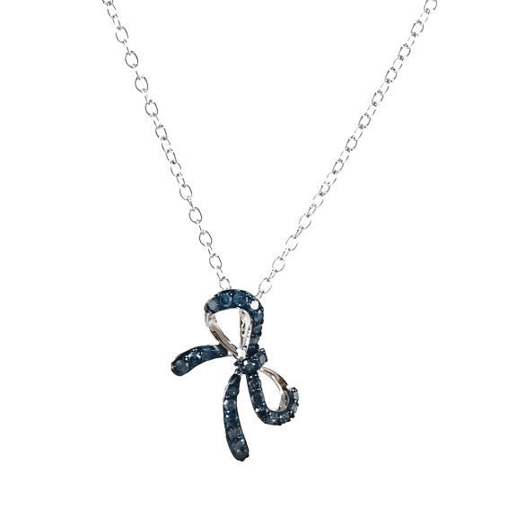 Savvy Cie Diamond Bow Pendant