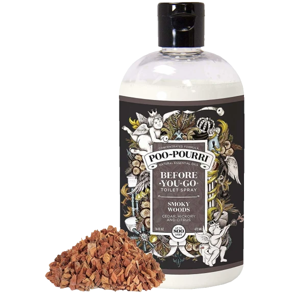 Poo-Pourri Smoky Woods Refill (16oz, 800 uses)