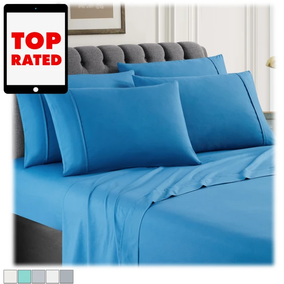 Spirit Linen 6-Piece Ultra Soft Sheet Set