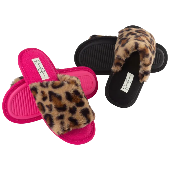 Jessica Simpson Fur Slide Slippers