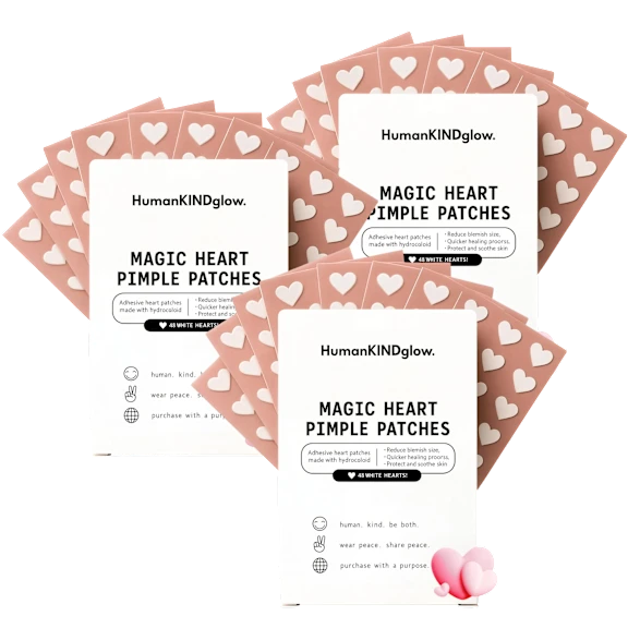 144-Pack: HumanKindGlow Hydrocolloid Acne Patches