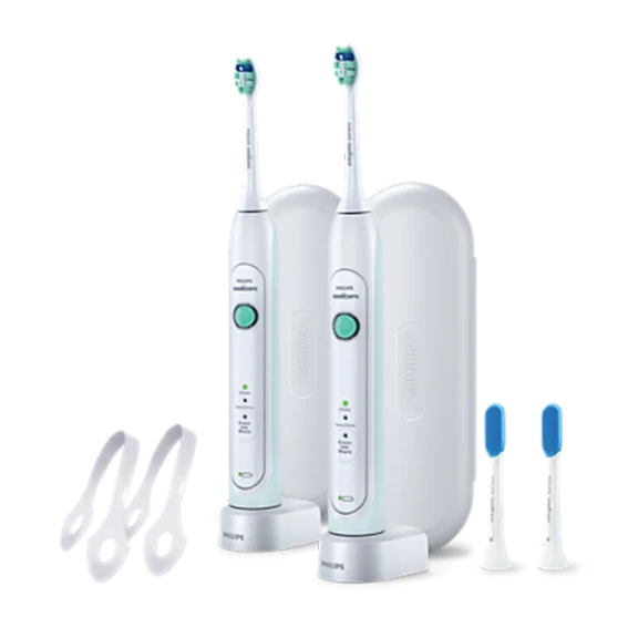 2-Pack: Philips Sonicare HealthyWhite Sonic Electric Toothbrush