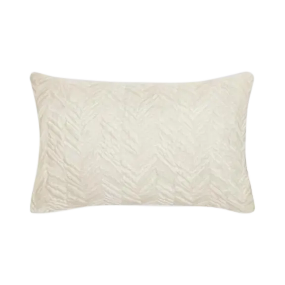 Threaded Arrow/Herringbone Embroidered Pillow Cover (12"x18")