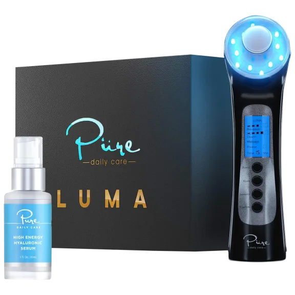 Pure Daily Care Luma Skin Therapy Wand with High Energy Hyaluronic Serum