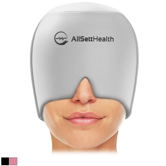 Allsett Health Form Fitting Migraine Relief Ice Head Wrap