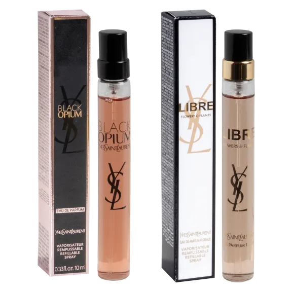Yves Saint Laurent 2-Piece Black Opium and Libre Flowers & Flames EDP Spray Set