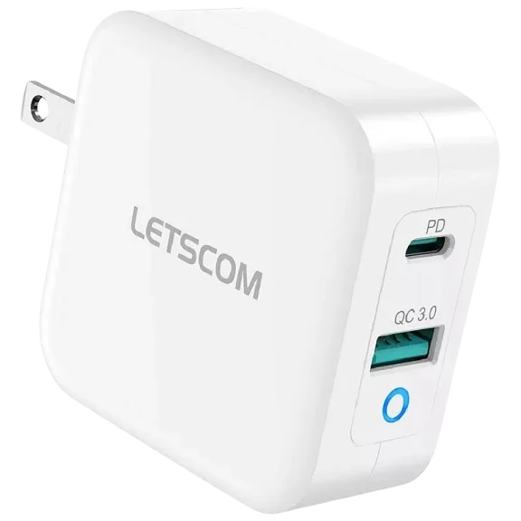 Letscom GaN Tech 65W USB Type C & USB Power Adapter