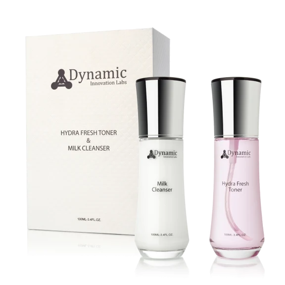 Dynamic Innovations 2-Step Anti-Aging Toner and Cleanser Kit