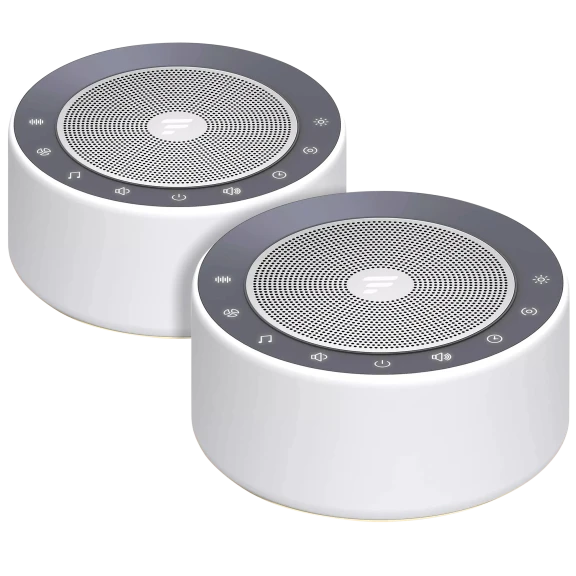 2-Pack: LetsFit White Noise Machines with 30 Sounds