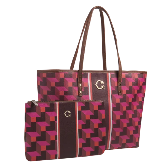 Spring Building Blocks Pattern Large Tote and Pouch Bundle by C. Wonder
