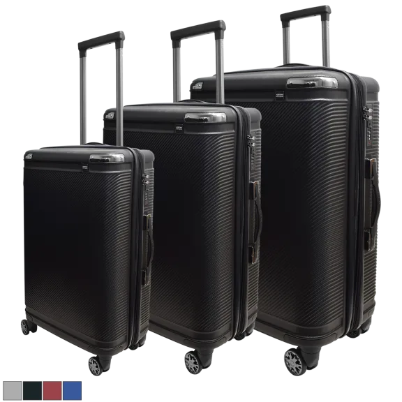 Adrienne Vittadini Metro Collection 3-Piece Hardside Luggage Set