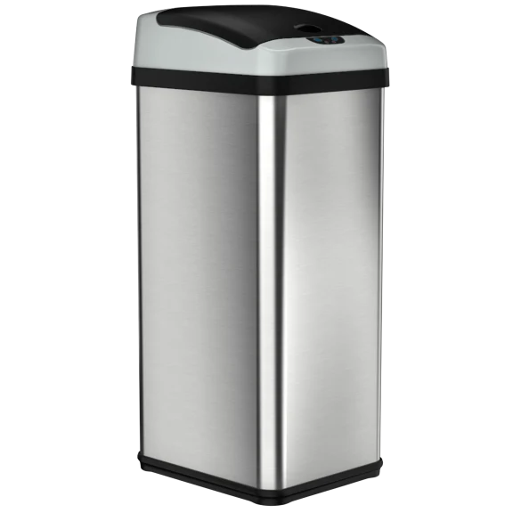 iTouchless 13-Gallon Platinum Edition Stainless Steel Sensor Trash Can