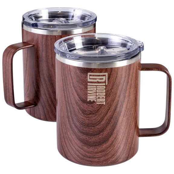 2-Pack: Robert Irvine Insulated Coffee Mugs (16 oz)