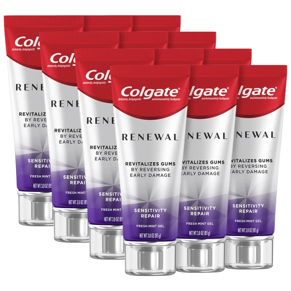 12-Pack: Colgate Renewal Sensitivity Repair Gel Toothpaste in Fresh Mint