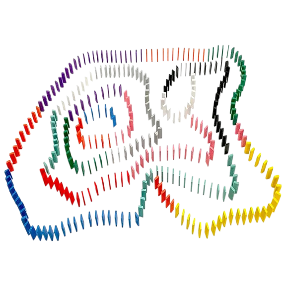 Dynamax 1100 Piece Wooden Dominoes Set