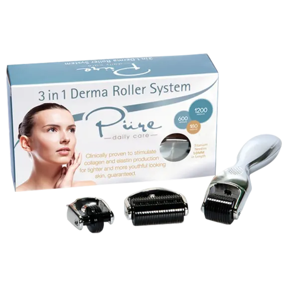 Pure Daily Care 3-in-1 Titanium Dermaroller Set