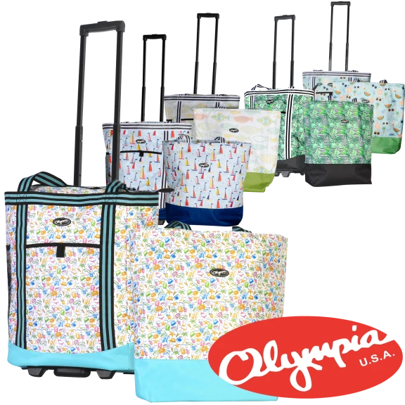 Olympia USA Cooler Buddy Insulated 2-Piece Shopper Tote Bags