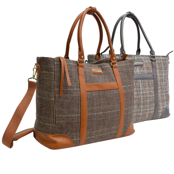 Adrienne Vittadini Wool Weekender Collection Laptop Tote