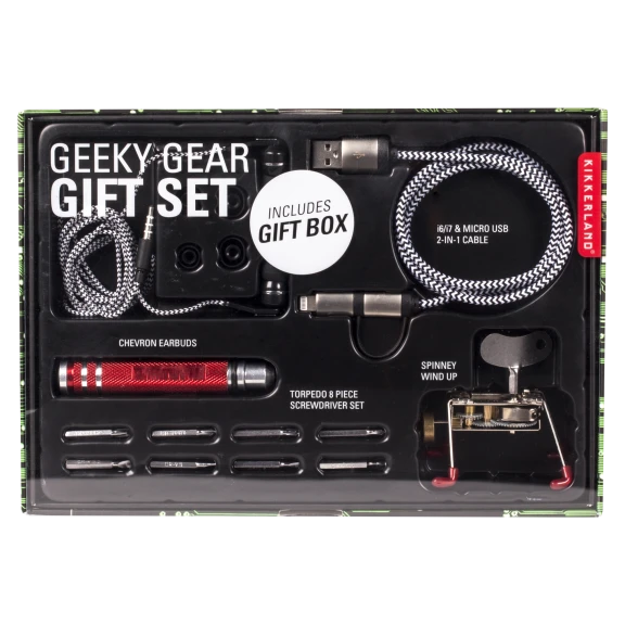 Kikkerland Geeky Gear Gift Set