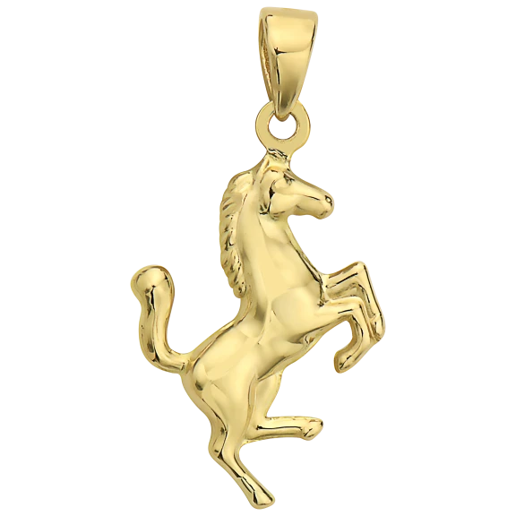 Pori Jewelers 14K Yellow Gold Horse Pendant