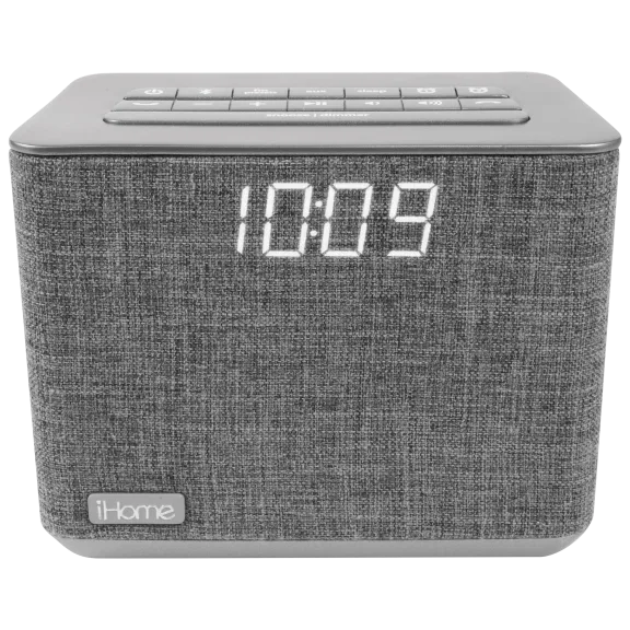 iHome Dual Alarm Bluetooth Clock Radio with USB Charging
