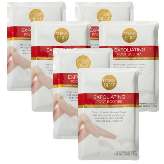 6-Pack: Miss Spa Exfoliating Foot Treatments