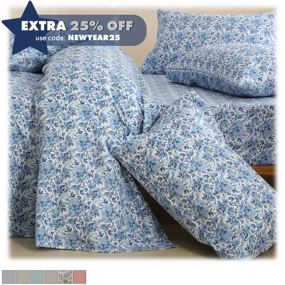 Simple Living 6-Piece Garment Washed Sheet Set