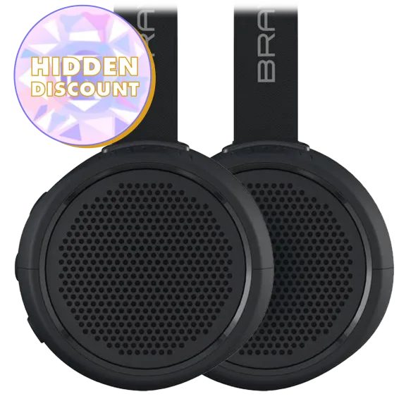 2-Pack: Braven BRV-105 Rugged Portable Bluetooth Speakers