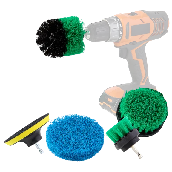 Super Power Spin Brush Drill Head Set