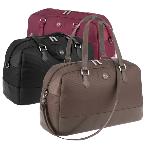 Joy Mangano TuffTech & Croco Embossed Weekender with RFID Protection