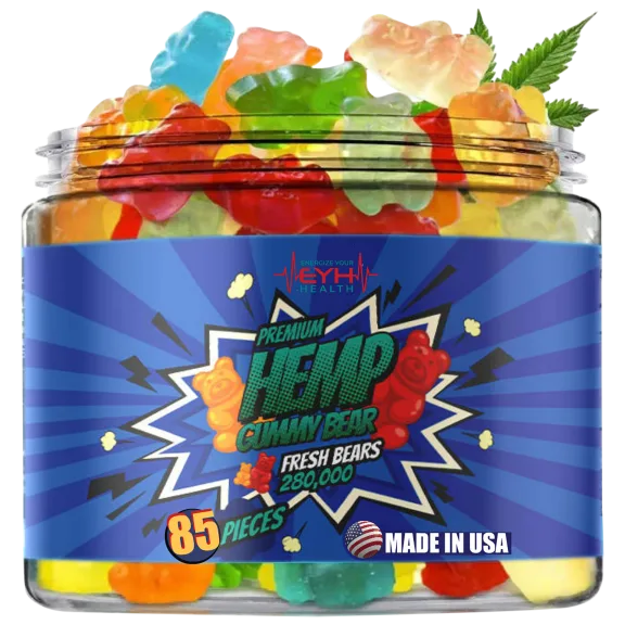 Healthergize Hemp Gummy Bears Fruity Mix