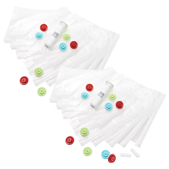 Kuhn Rikon 20-Piece Freezer Storage Bags with Zipper Closure