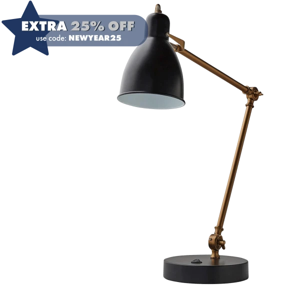 Rivet Caden 28.5" Adjustable Desk Task Lamp