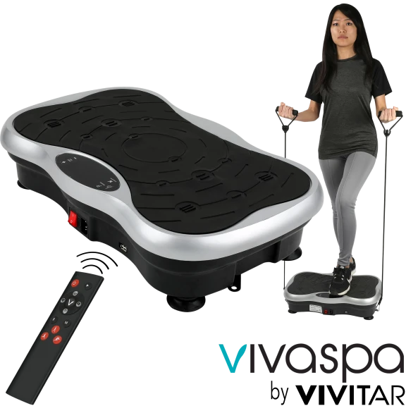 Vivaspa Whole Body Vibration Machine w/Bluetooth Speaker & Resistance Bands