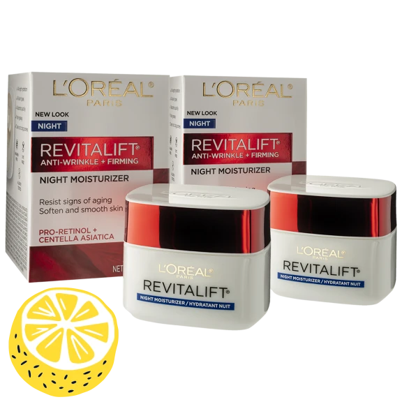 2-Pack: L'Oreal Revitalift Anti-Wrinkle and Firming Night Moisturizer