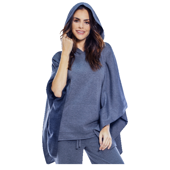 Rhonda Shear Cozy Hooded Poncho
