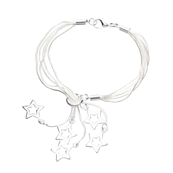 Hollywood Sensation Sterling Silver Plated Star Bracelet