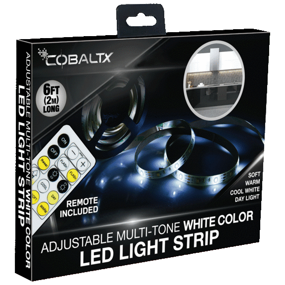 Cobaltx LED Light Strips with Remote (6.5ft or 10ft)