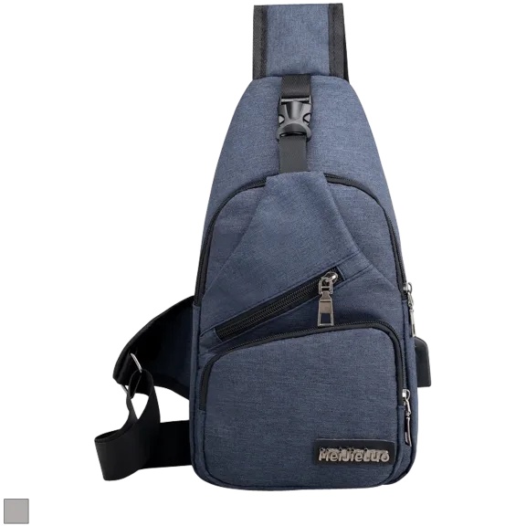 Sling Bag Shoulder Backpack Chest Bag for Women & Men with USB