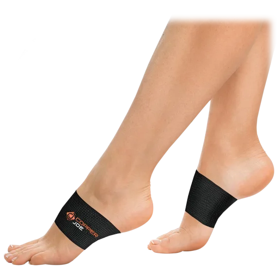 2-Pack: Copper Joe Foot and Arch Support Compression Sleeves
