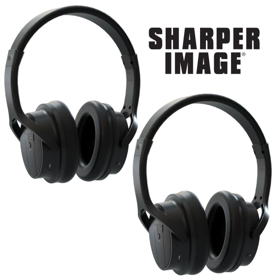 2-Pack: Sharper Image Own Zone Wireless TV Headphones