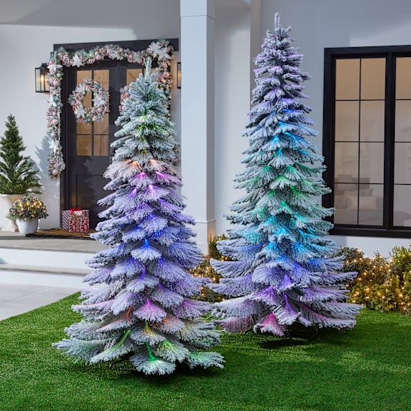 The Flocked Fiber-Optic Christmas Tree