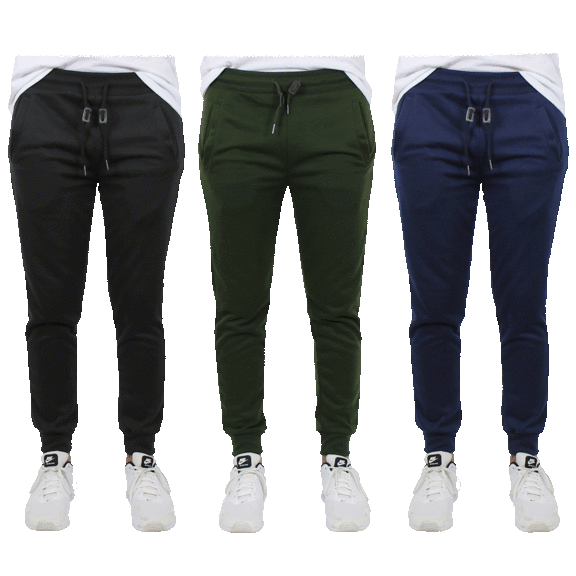 3-Pack: Men's French Terry Jogger Lounge Pants