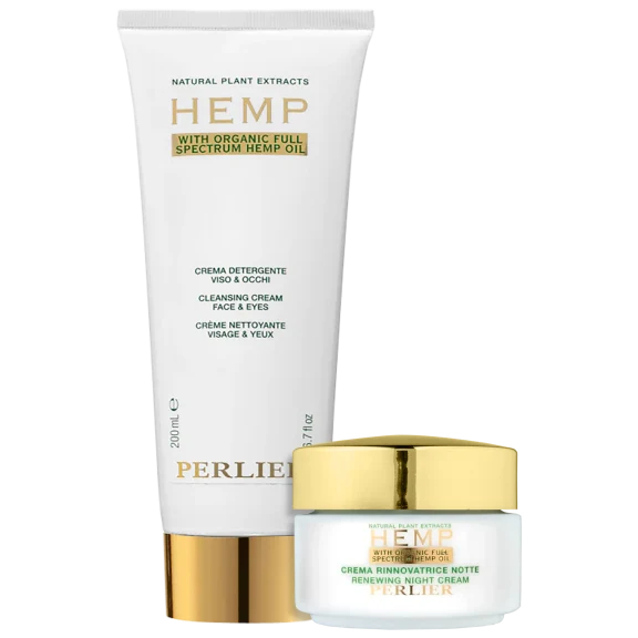 Perlier Hemp Night Creme and Cleansing Cream