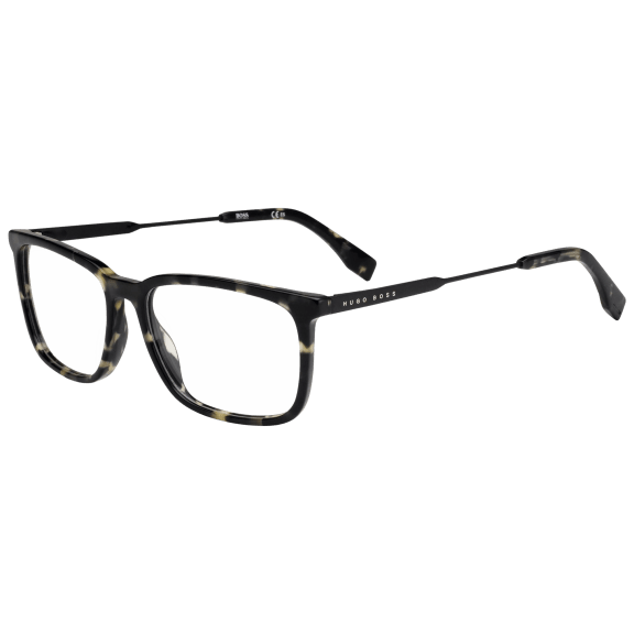 Hugo Boss Eyeglasses with Black Havana Acetate/Metal Rectangular Frames-0995 WR7