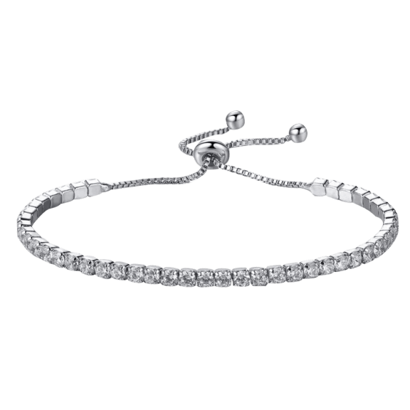 Hollywood Sensation Jaime Subtle Single Strand Crystal Bracelet