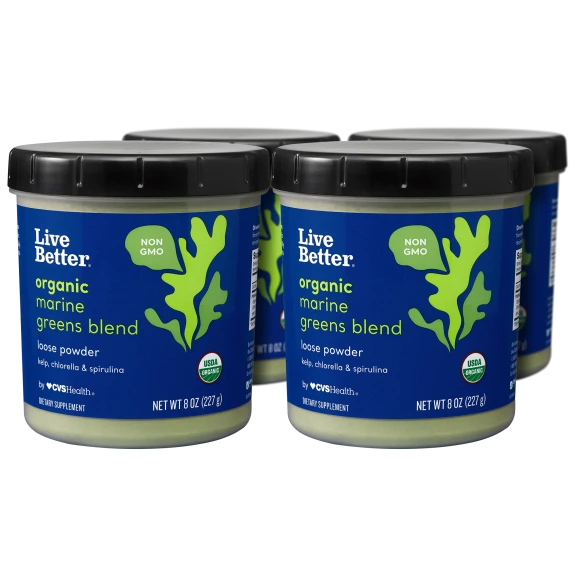 4-Pack: Live Better Raw Organic Superfood Greens Drink (456 Servings)